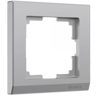 Рамка Werkel Stark одноместная серебряная (a050917)