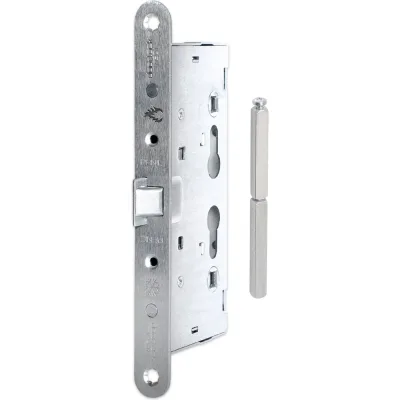 Корпус огнестойкого замка антипаник DOORLOCK V1901/65mm PZ72 ZN в комплекте с разрезным штоком 79082