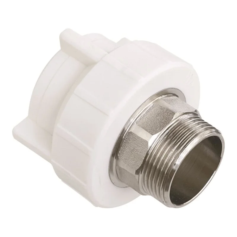 Комбинированная муфта AQUALINK ПП, под ключ, 63х2 нар (Цена за упаковку 2 шт.) арт. 3594