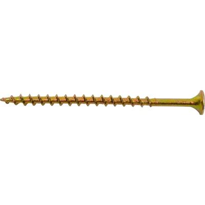 Саморез для ГКЛ STEELREX крупная резьба, жёлтый цинк, 3,8x64 мм, 100 шт. 0105038064B400010032