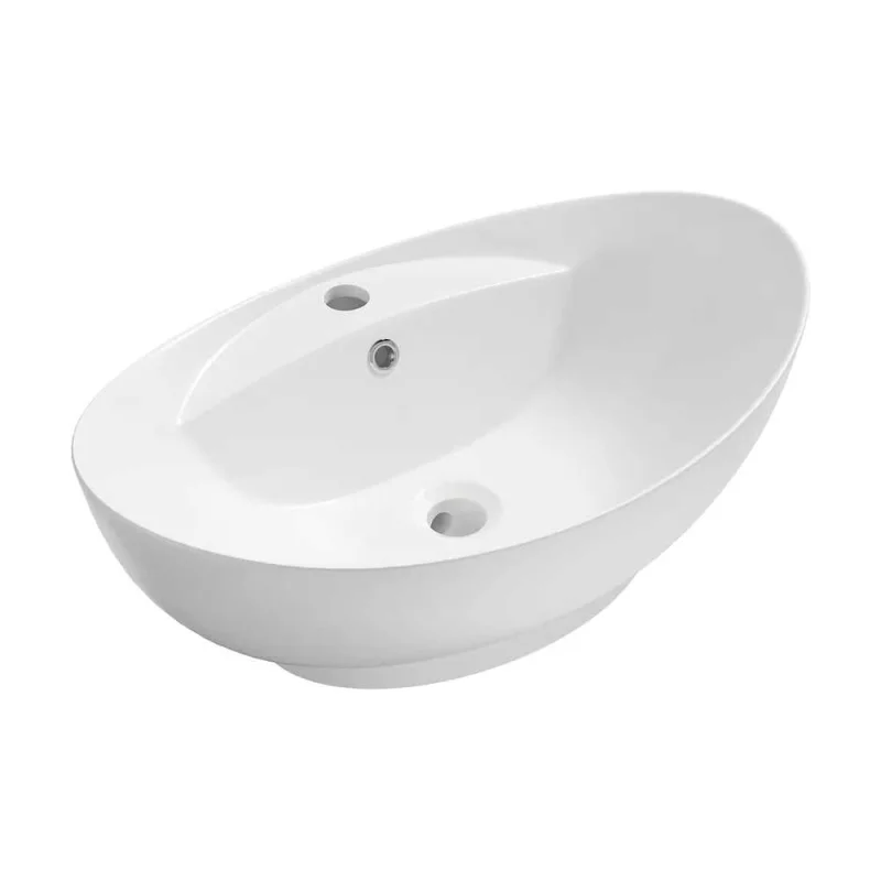 Накладная раковина Lavinia Boho Bathroom Sink 59х39 см, с отверстием под смеситель, 33311100