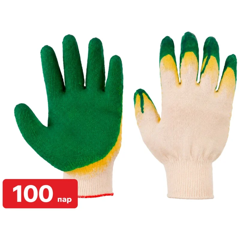 Перчатки SAMGRUPP с двойным латексным обливом, 100 пар SR-074001002