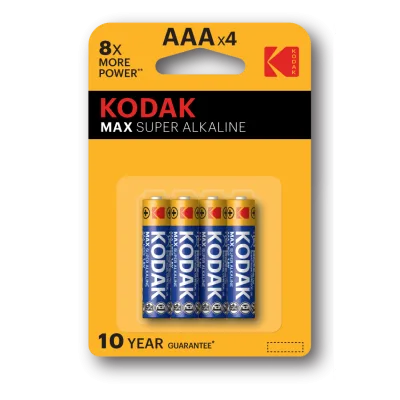 Батарейка Kodak LR03-4BL MAX SUPER Alkaline [K3A-4] (40/200/32000)