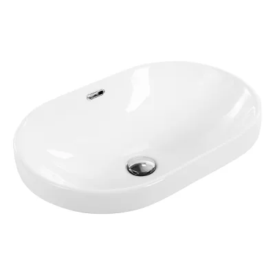 Керамическая полувстраиваемая раковина BelBagno BB1004
