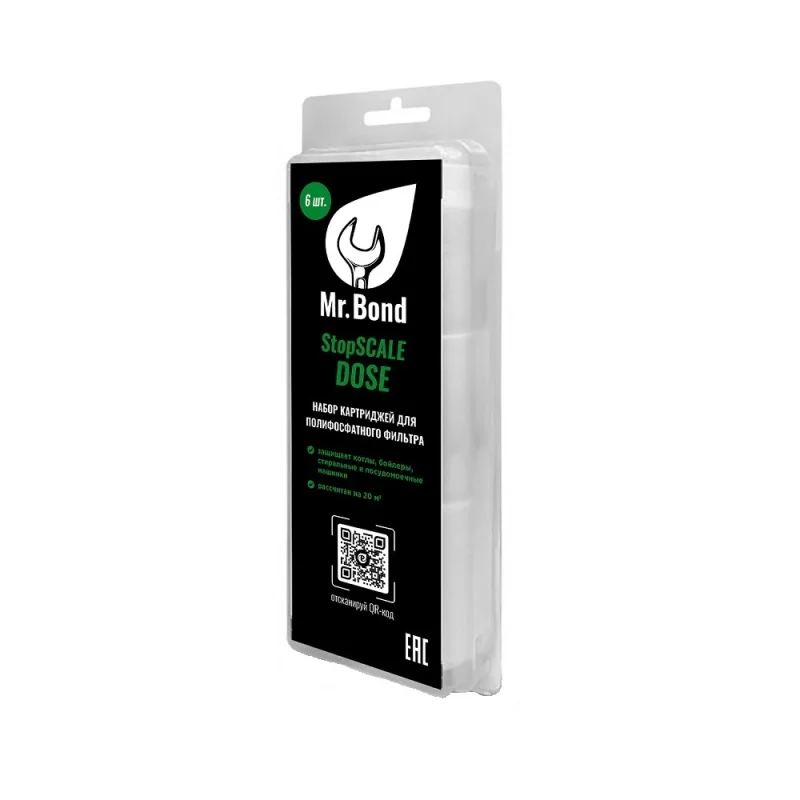 Сменные картриджи для полифосфатного фильтра Mr.Bond StopSCALE Dose MB505600000SD