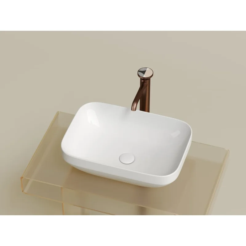 Накладная чаша умывальник Ceramicanova Element прямоугольная 500_359_145 мм CN6055