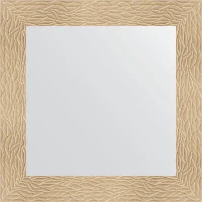 Зеркало EVOFORM в багетной раме - золотые дюны 90 mm (70x70 cm) 3149