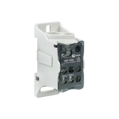 Распределительный блок EKF КБР на DIN-рейку и монтажную панель, 125A, PROxima plc-kbr125