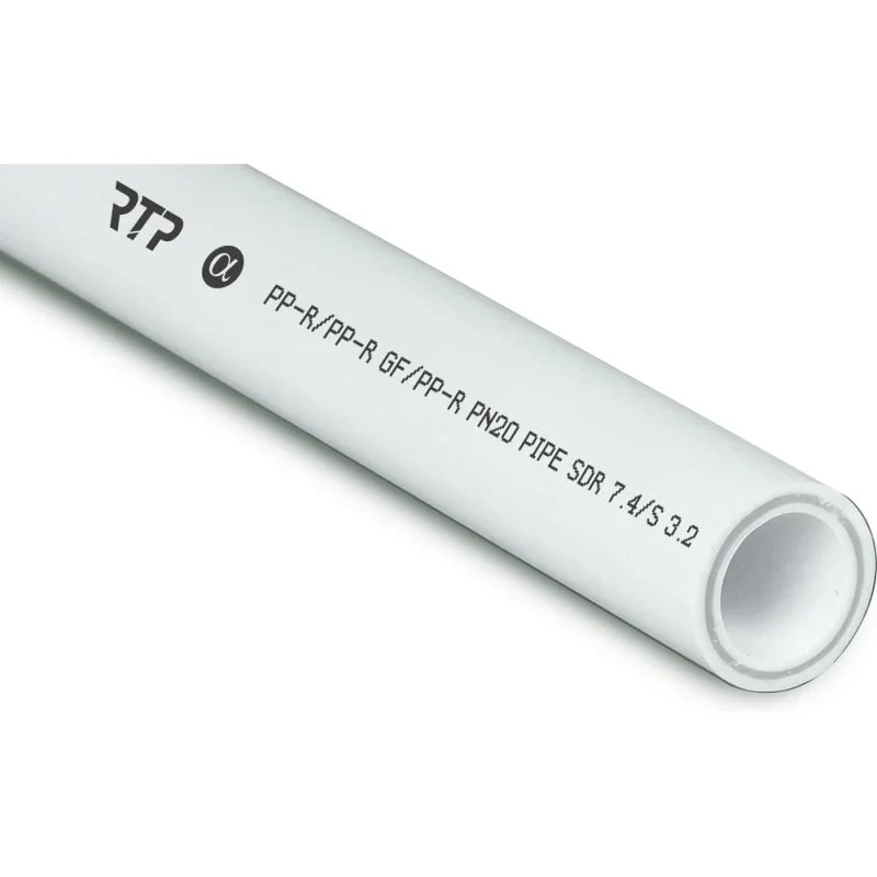 Труба RTP PN20, SDR 7.4, армированная стекловолокном, цвет слоя серый D 110х15.1 мм, 4 м 15670