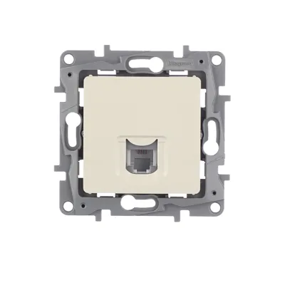 Розетка телефонная Legrand Etika встраиваемая слоновая кость RJ11 (672340)