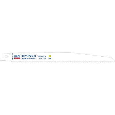Полотно по древесине 3021/225 bi (5 шт; 225х19х1.27 мм; 205 мм; 6 TPI) WILPU 1227200005