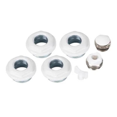 Набор присоединительный Royal Thermo 1" х 1/2" для радиатора белый 7 предметов RT1/2W (НС-1490685)