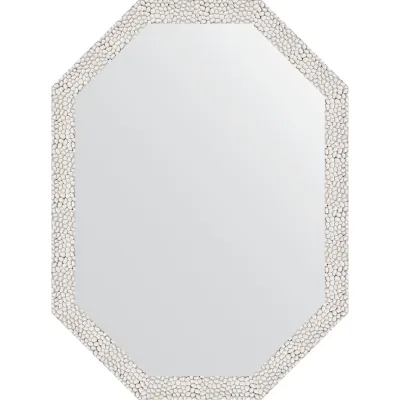 Зеркало в багетной раме EVOFORM чеканка белая 46 мм, 58x78 см BY 7003