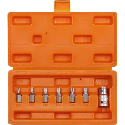 Набор бит вставок TORX (3/8", 30 мм, адаптер для бит 1/2" DR, 7 шт., в кейсе) Airline AT-B-20