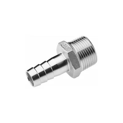 Ниппель для шланга нержавеющий (3/8"; 10 мм; AISI304) TITAN LOCK TL037HTM