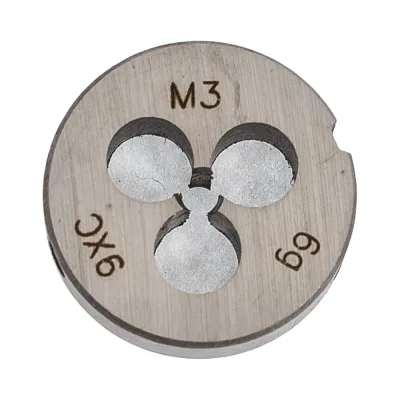 Плашка WOLFSTAR метрическая М3,0х0,5 9ХС Гост 9740 dr03050