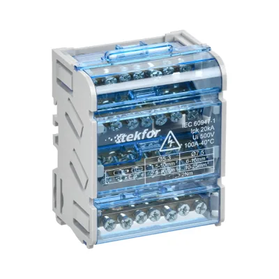 Шины на DIN-рейку (кросс-модуль) IEK TEKFOR ШНК 4x7 3L+PEN TF-DN10-4-07-100