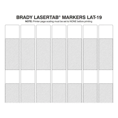 Этикетки для лазерного принтера LAT-19-361-1 BRADY brd29744
