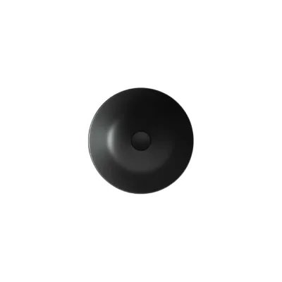 Умывальник чаша Ceramicanova Element накладная, круглая, цвет чёрный матовый 358х358х155 мм CN6004