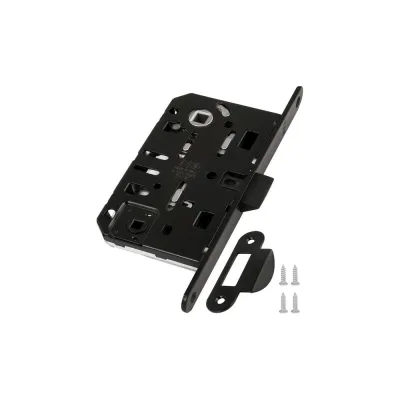 Замок AGB B01102.50.93.567 межкомнатный WC черный MEDIANA EV. инд.упак+B01000.13 36549