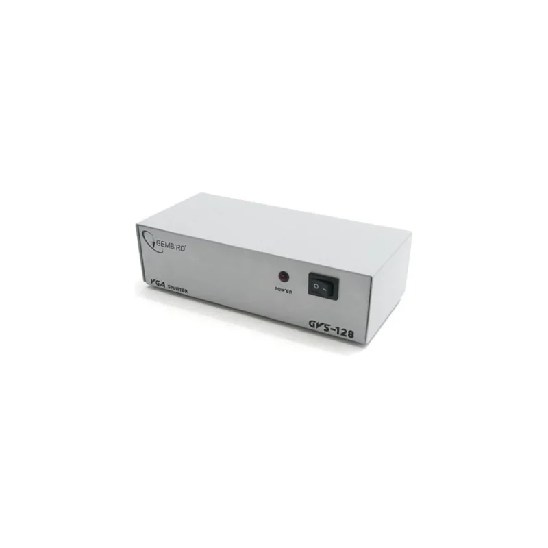 Разветвитель Cablexpert VGA HD, 15F/8x15F, 1 компьютер - 8 мониторов, каскадируемый GVS128