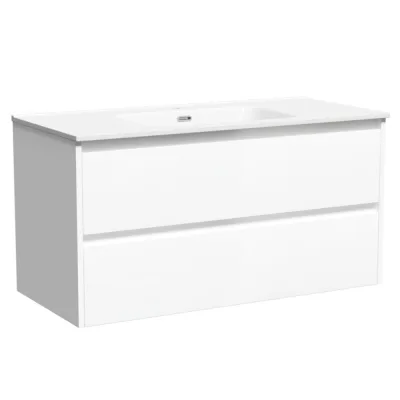 Тумба под раковину Sancos Libra 100 см подвесная белая (LB100W)