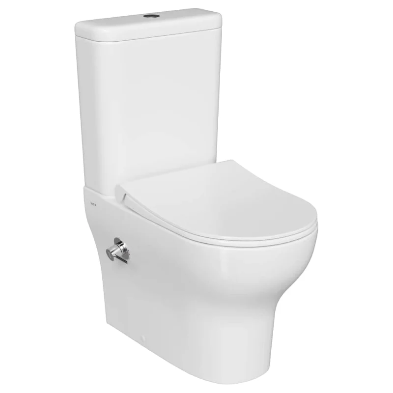 Пристенный унитаз Vitra Zentrum 60 см с тонким сиденьем с микролифтом и встроенным смесителем 9012B003-7226