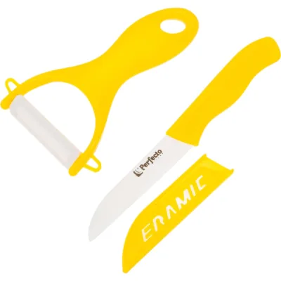 Набор ножей 2 предмета жёлтый Starcook PERFECTO LINEA 21-002011 ЦД-4440593605