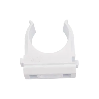 Крепеж-клипса для труб Урал ПАК белая, d20 мм, 10 шт. АТ-20120-010