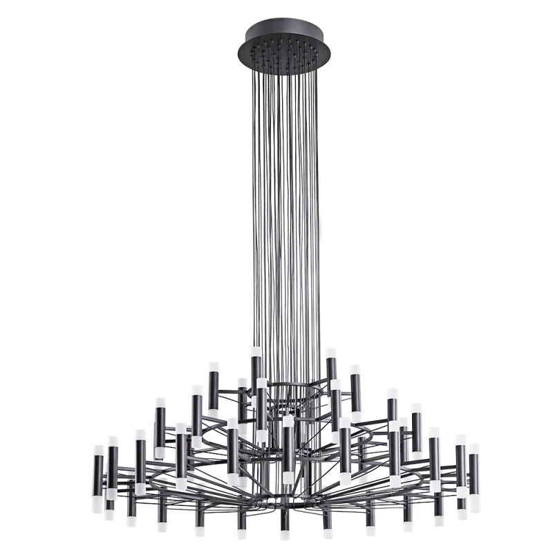 Люстра светодиодная подвесная Arte Lamp Empire 252 Вт 3500К 42 кв.м (A2482SP-84BK)