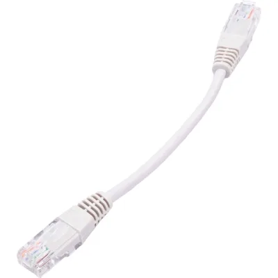 Патч-корд RJ45 - RJ45, 4 пары, UTP, категория 5е, 0.15 м, серый, TWT-45-45-0.15-GY