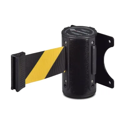 Комплект настенный блок с лентой и фиксатор Rusbarrier KP-NB-36332 BLACK yellow/black