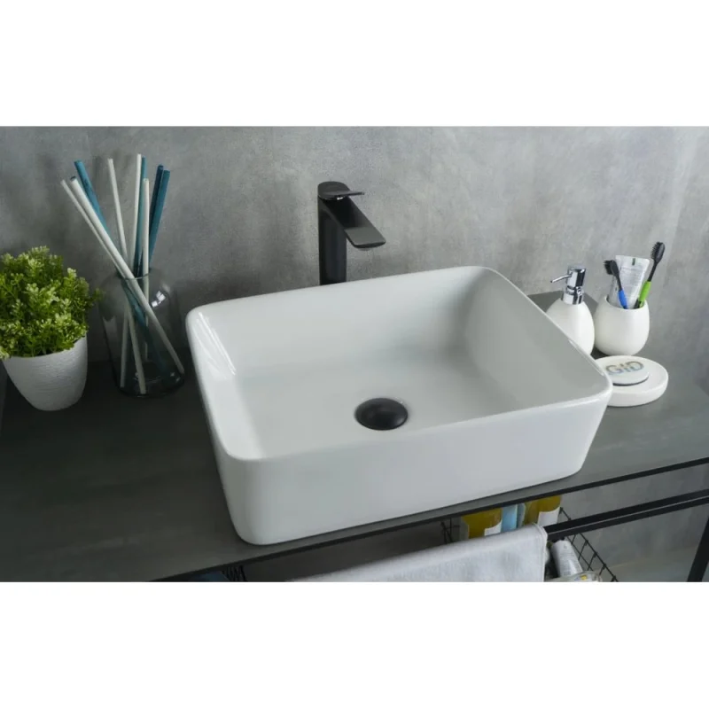 Раковина накладная Gid N9103 белая 48x37x13 51120