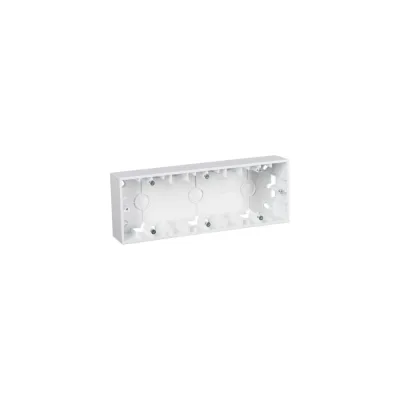 Коробка для наружного монтажаSimon на 3 поста, белый 5 1590753-030