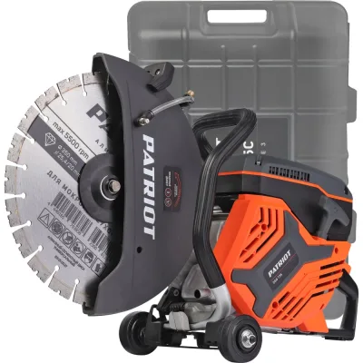 Бензорез Patriot DSG 735С, 75сс, 4.8 л.с, 350 мм, кейс 595102230