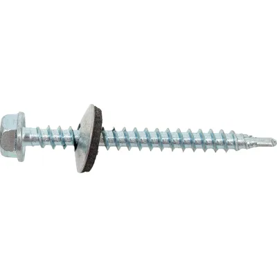 Саморезы кровельные с буром оцинкованные 4,8х50 мм, 5 кг в коробке Zitar 144783