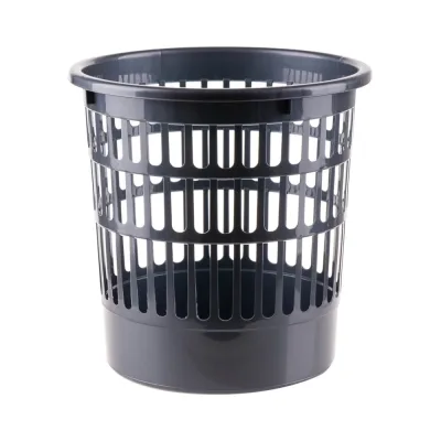 Корзина для бумаг OfficeClean 9л, сетчатая, серая 299872