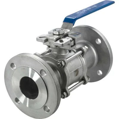 Кран шаровый NEWKEY фланцевый под привод нержавеющий (3PC), AISI304 DN65 (2_1/2), (CF8), PN16 NK-BFp65/4