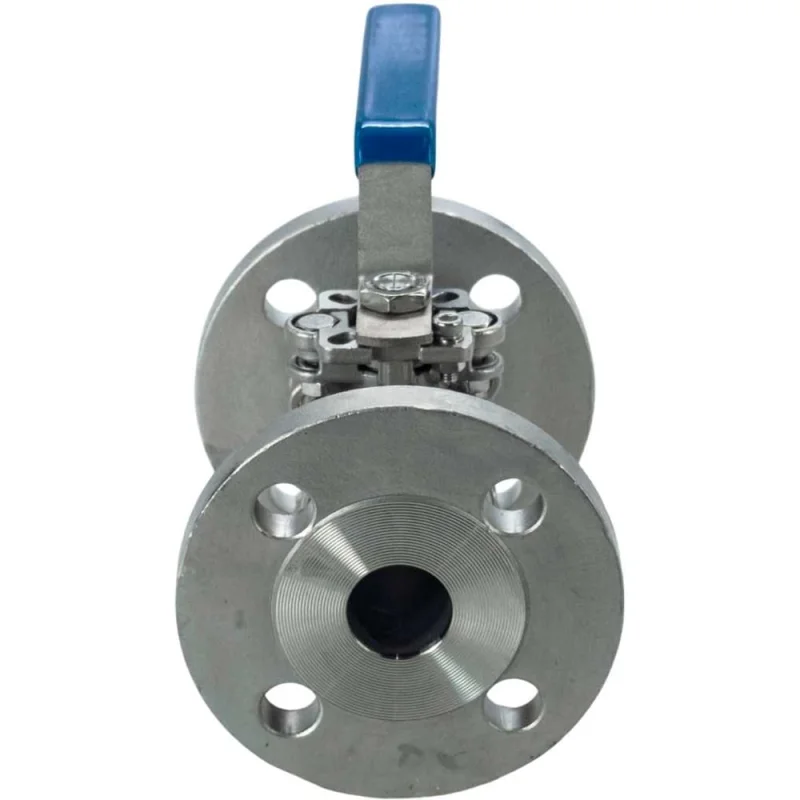 Кран шаровый фланцевый под привод нержавеющий (2PC) NEWKEY AISI316 DN32 (1_1/4), (CF8M), PN40 NK-BFtph(2PC)32/6