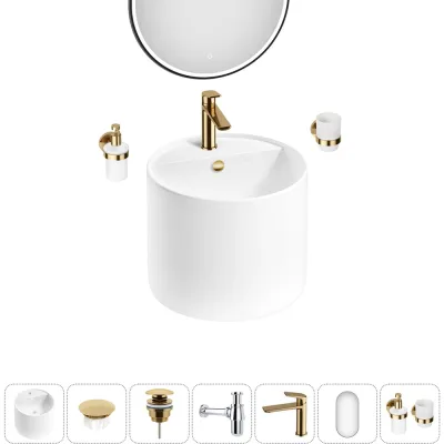 Набор Wellsee 7 в 1 M1 Limited Edition подвесная раковина 45x45 см 20219064R