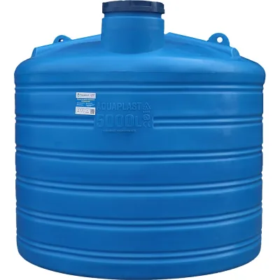 Овально-вертикальная емкость AQUAPLAST 5000 л, синяя 4630017951864