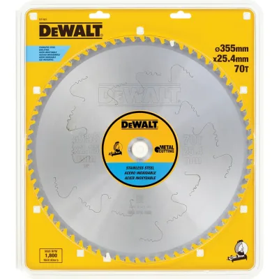 Пильный диск по INOX (355х25.4 мм; 70 MTCG) DEWALT DT1921