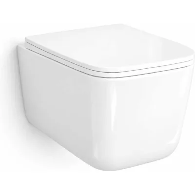Унитаз подвесной WasserKraft с крышкой H004