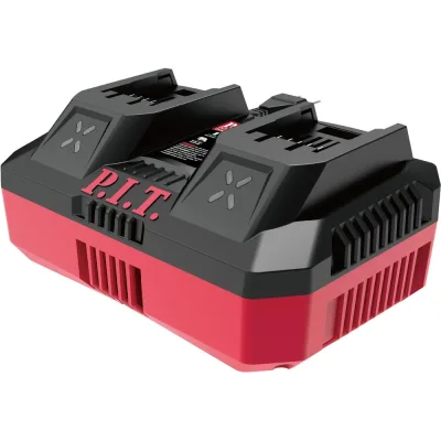 Зарядное устройство двухпортовое P.I.T. PC20801 (20В/40В, 8.0А/4.0А, 220Вт, акб 20В/40В OnePower) 105200803010