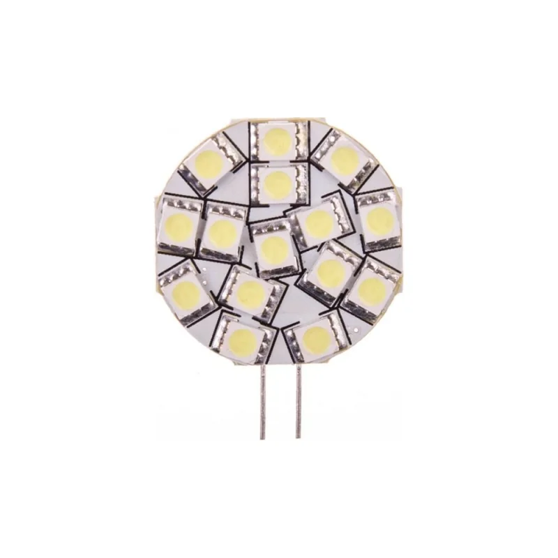 Автолампа диод SKYWAY T4 R10W 15 SMD 2-контурная, белая S08201207