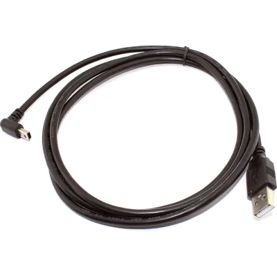 Кабель Amperin USB Type A на Mini USB угол вниз 1,5 м 97444