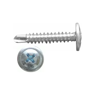 Саморез с прессшайбой 4,2x32 со сверлом, цинк, 180 шт. ВИ 1299159