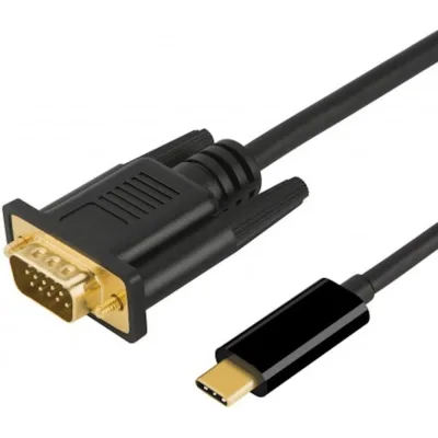 Кабель KS-is USB-C на VGA 1.8м KS-415