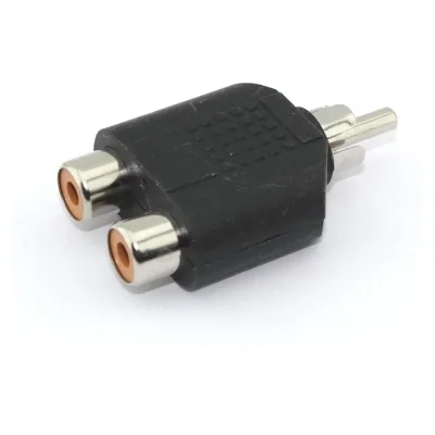 Разветвитель RCA Amperin (тюльпан) 1 папа - 2 мама 91858