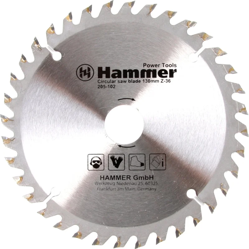 Диск пильный по дереву Flex 205-102 CSB WD (130х30/20/16 мм; Z-36) HAMMER 30652